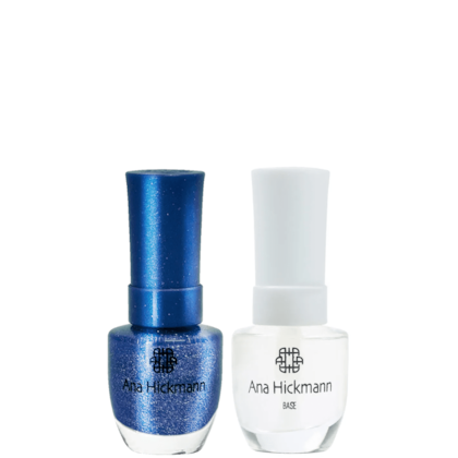 Ana Hickmann kit de Esmalte Cor Arara Azul + Base