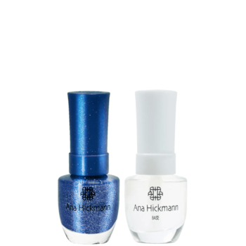 Ana Hickmann kit de Esmalte Cor Arara Azul + Base