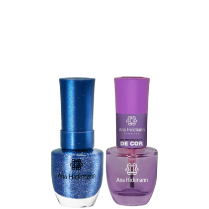 Ana Hickmann kit de Esmalte Cor Arara Azul + Intensificador da Cor