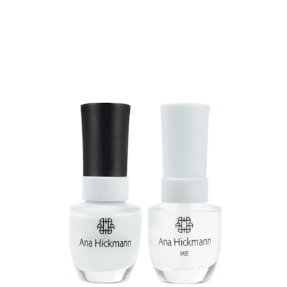 Ana Hickmann kit de Esmalte Cor Branquinho Loka + Base