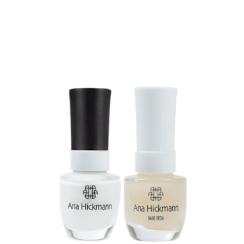 Ana Hickmann kit de Esmalte Cor Branquinho Loka + Base Seda