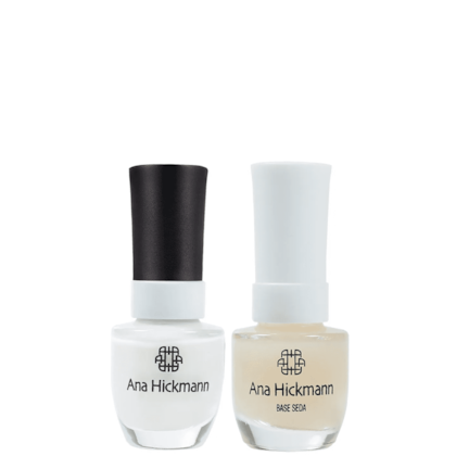 Ana Hickmann kit de Esmalte Cor Branquinho Loka + Base Seda