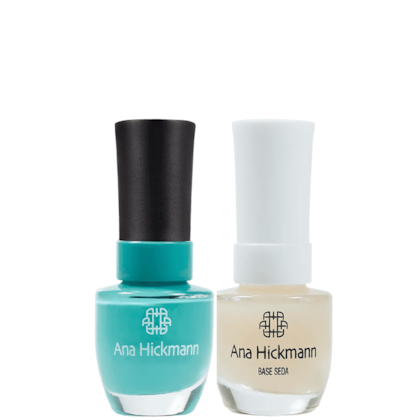 Ana Hickmann kit de Esmalte Cor Curaçao + Base Seda