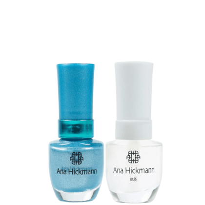 Ana Hickmann kit de Esmalte Cor Diamante Azul + Base