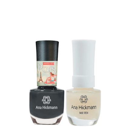 Ana Hickmann kit de Esmalte Cor Eiffel + Base Seda