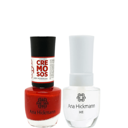 Ana Hickmann kit de Esmalte Cor Lady Poderosa + Base