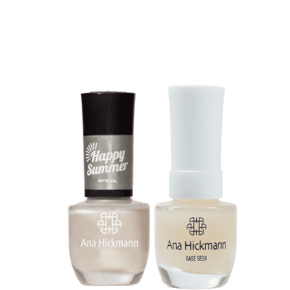 Ana Hickmann kit de Esmalte Cor My Pearl + Base Seda