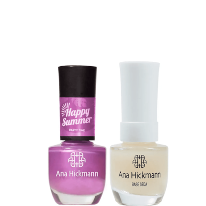 Ana Hickmann kit de Esmalte Cor Party Time + Base Seda