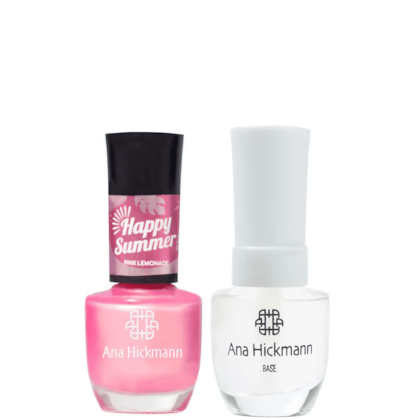 Ana Hickmann kit de Esmalte Cor Pink Lemonade + Base