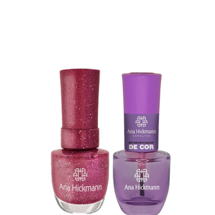 Ana Hickmann kit de Esmalte Cor Pink Star + Intensificador da Cor