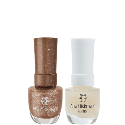 Ana Hickmann kit de Esmalte Cor Sun-Drop + Base Seda
