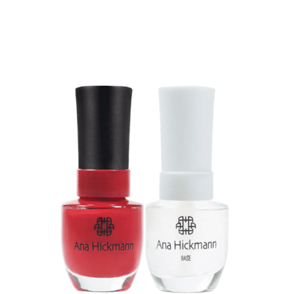 Ana Hickmann kit de Esmalte Cor Vermelho Amor + Base