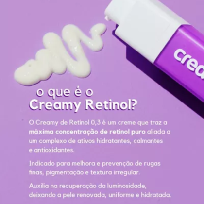 Segunda imagem do produto Creamy Retinol 0,3 - Gel-Creme Redutor de Linhas 30g