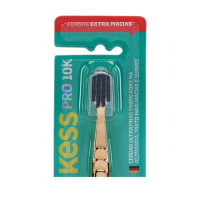 Segunda imagem do produto Escova Dental Kess Pro 10K Metall Gold Extra Macia