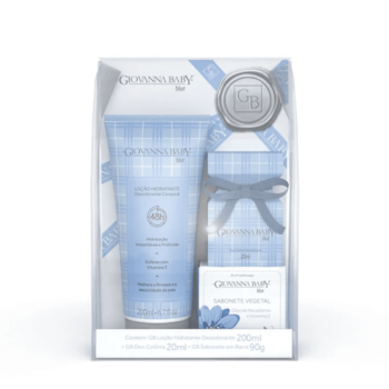 Giovanna Baby Kit Blue - Colônia, Hidratante e Sabonete Vegetal