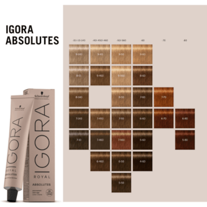 Segunda imagem do produto Igora Royal - Absolutes - Todas as Cores 60g - 7-60 Louro Médio Chocolate Natural