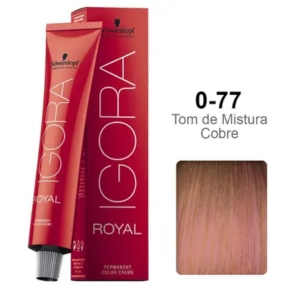 Segunda imagem do produto Igora Royal Coloração 0-77 - Tom Mistura Cobre - 60g