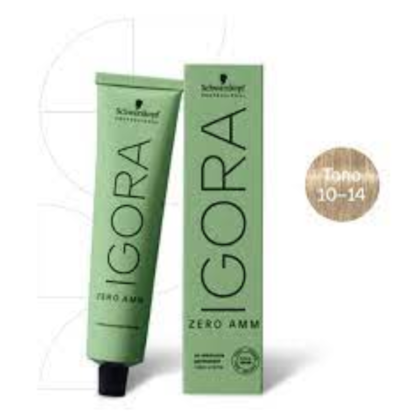 Segunda imagem do produto Igora Royal - Zero AMM 10.14 - Louro Ultraclaro Cinza Bege - 60g