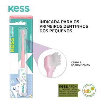 Segunda imagem do produto Kess - Escova Dental Dentinho - Extra Macias