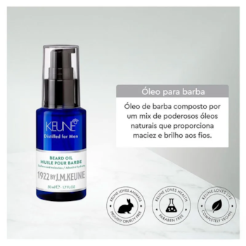 Segunda imagem do produto Keune - 1922 by J. M. Beard Oil - Óleo para Barba 50ml