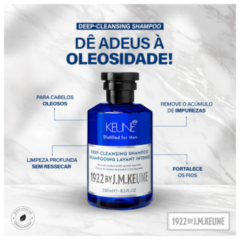 Segunda imagem do produto Keune - 1922 by J. M. Deep-Cleansing - Shampoo 250ml