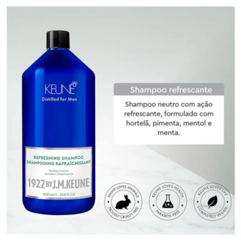 Segunda imagem do produto Keune - 1922 by J. M. Keune Refreshing - Shampoo 1000ml