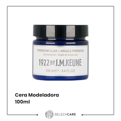 Segunda imagem do produto Keune - 1922 by J. M. Premium Clay Cera Modeladora 100ml