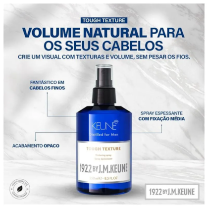Segunda imagem do produto Keune 1922 Tough Texture - Spray Espessante 250ml