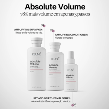 Segunda imagem do produto Keune - Absolute Volume Shampoo 300ml