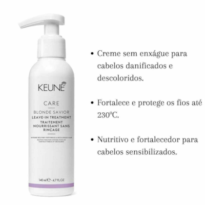 Segunda imagem do produto Keune Care Blonde Savior Leave-in Treatment 140ml