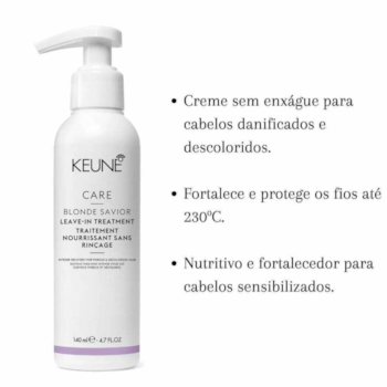 Segunda imagem do produto Keune Care Blonde Savior Leave-in Treatment 140ml