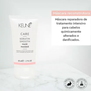 Segunda imagem do produto Keune Care Keratin Smooth - Máscara de Reconstrução 50ml