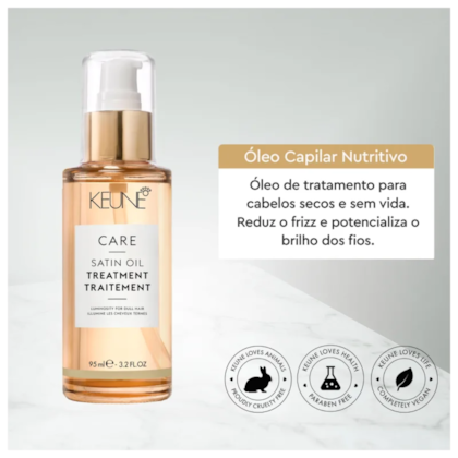 Segunda imagem do produto Keune - Care Satin Oil - Óleo Capilar 95ml