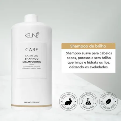 Segunda imagem do produto Keune Care Satin Oil - Shampoo 1000ml