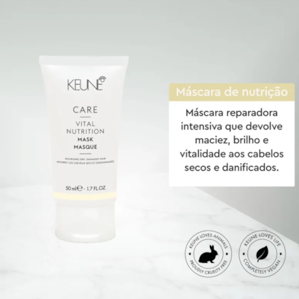 Segunda imagem do produto Keune - Care Vital Nutrion  - Máscara de Nutrição  50ml