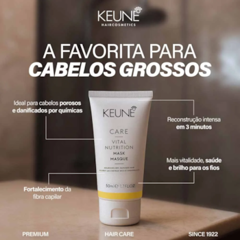 Segunda imagem do produto Keune - Care Vital Nutrition - Máscara de Nutrição 50ml