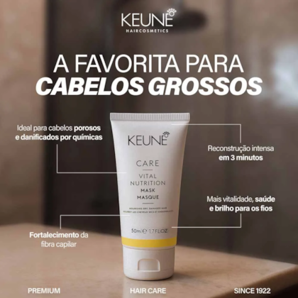 Segunda imagem do produto Keune Care Vital Nutrition - Máscara de Nutrição 50ml