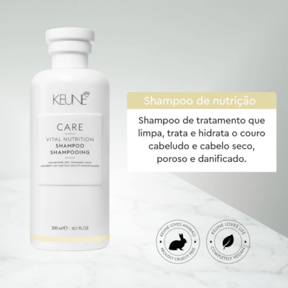 Segunda imagem do produto Keune - Care Vital Nutrition - Shampoo 300ml
