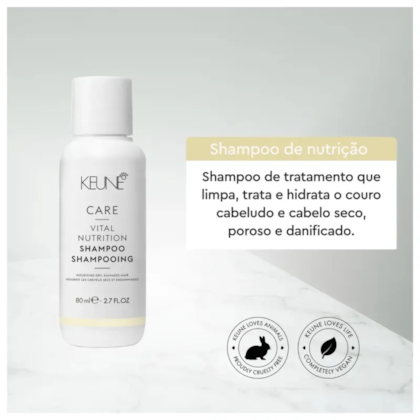 Segunda imagem do produto Keune - Care Vital Nutrition - Shampoo 80ml