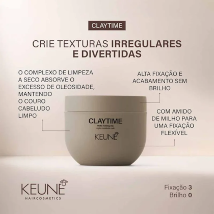 Segunda imagem do produto Keune Claytime - Argila Modeladora 100ml