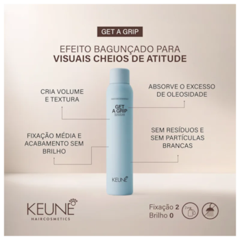 Segunda imagem do produto Keune Get A Grip - Spray de Texturização 75ml