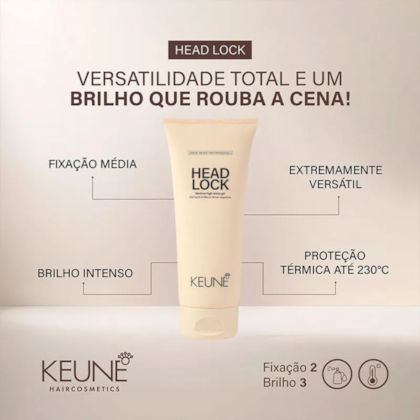 Segunda imagem do produto Keune - Head Lock - Gel Modelador de fixação 200ml