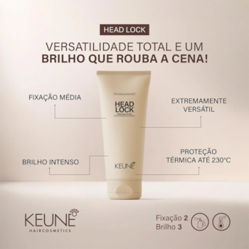 Segunda imagem do produto Keune Head Lock - Gel Modelador de fixação 50ml