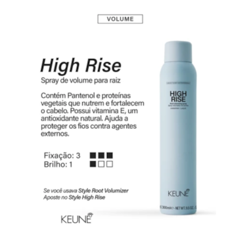Segunda imagem do produto Keune - High Rise - Spray Volumizador de Raiz 300 ml