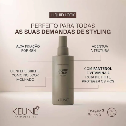 Segunda imagem do produto Keune - Liquid Lock - Spray Para Acabamento 200ml