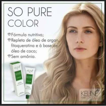Segunda imagem do produto Keune - So Pure Color - 60ml - 4.37 - Castanho Médio Expresso