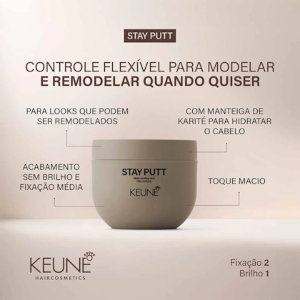 Segunda imagem do produto Keune - Stay Putt - Pasta Finalizadora 100ml