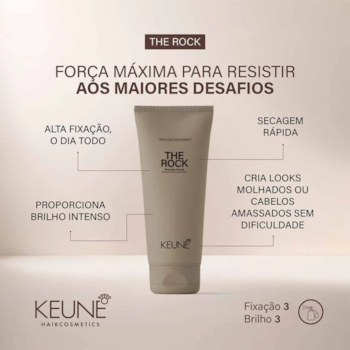Segunda imagem do produto Keune - The Rock - Gel Modelador 50ml