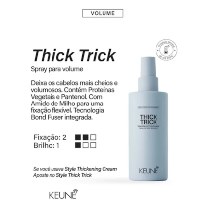 Segunda imagem do produto Keune - Thick Trick - Spray Volumizador 200ml