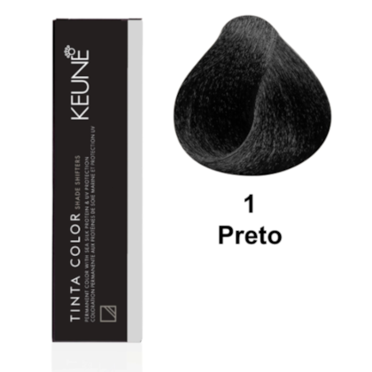 Segunda imagem do produto Keune - Tinta Color 1 - Preto - 60ml